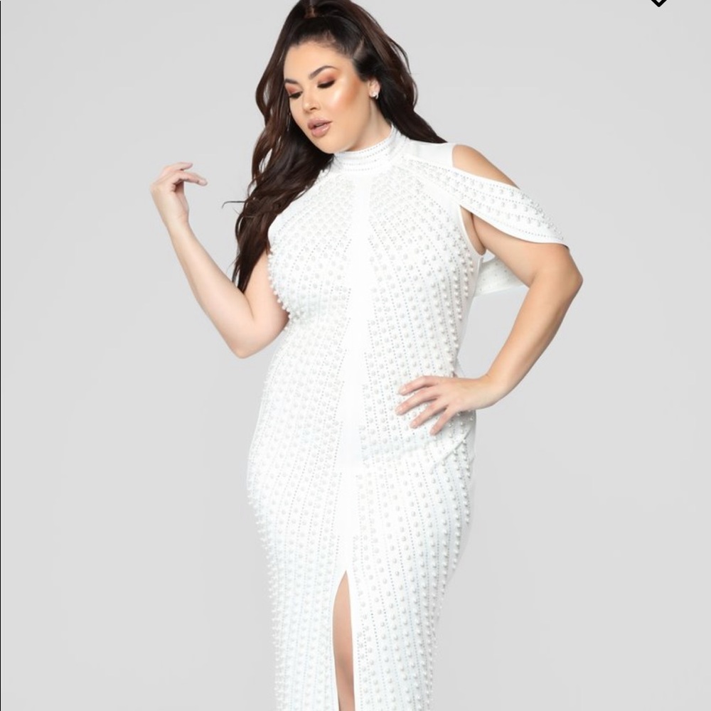 Fashion Nova look beyond the pearl dress.
